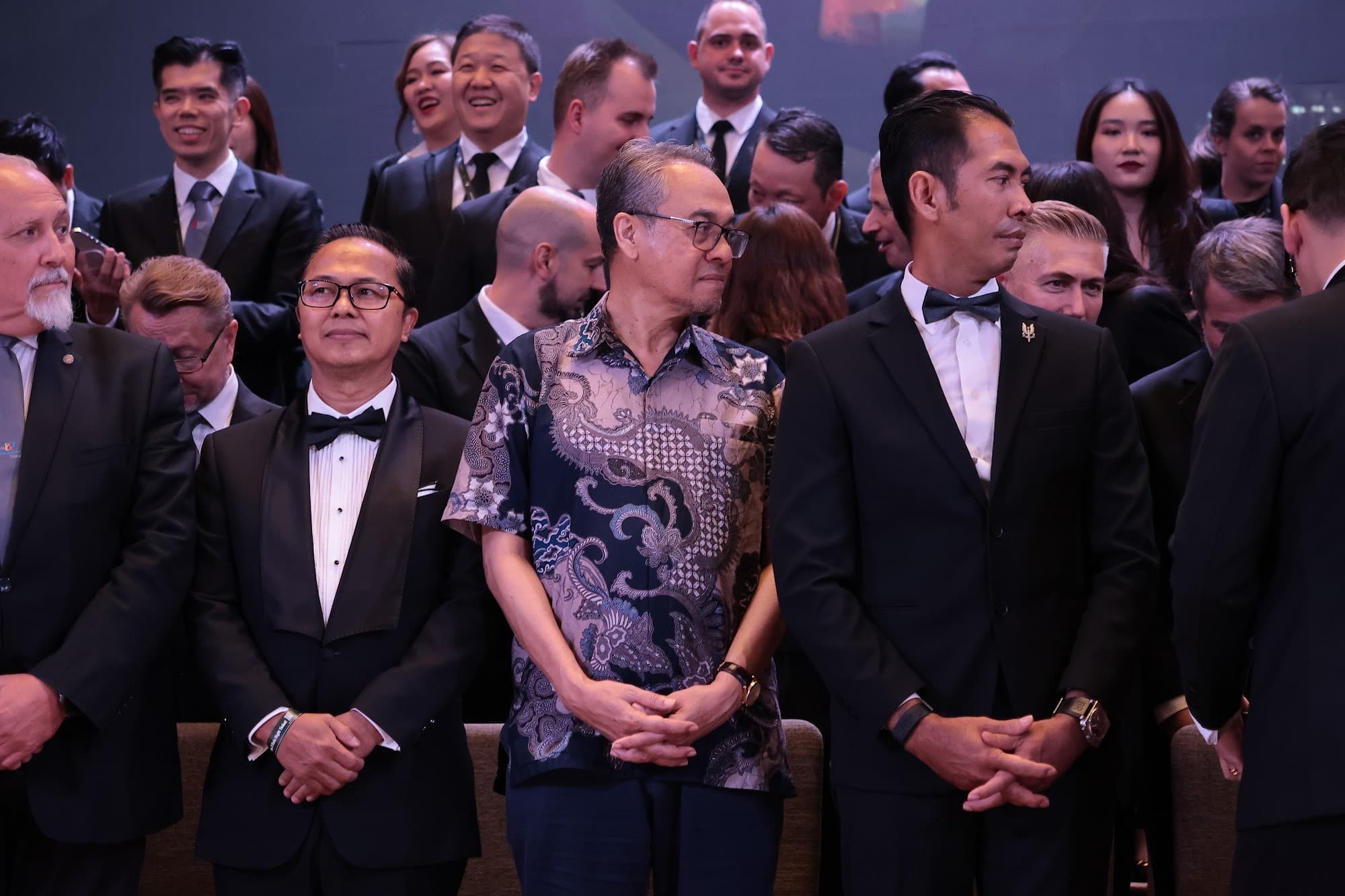 Officials on stage at the WDSF Malaysia Open DanceSport Championship.