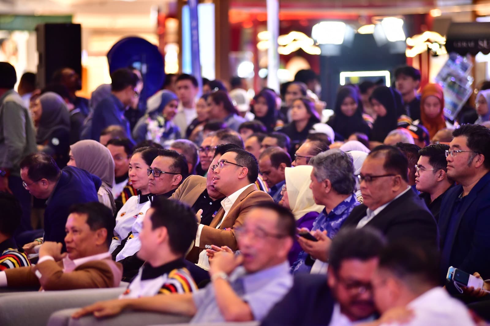 The audience at the logo, theme and mascot launch.