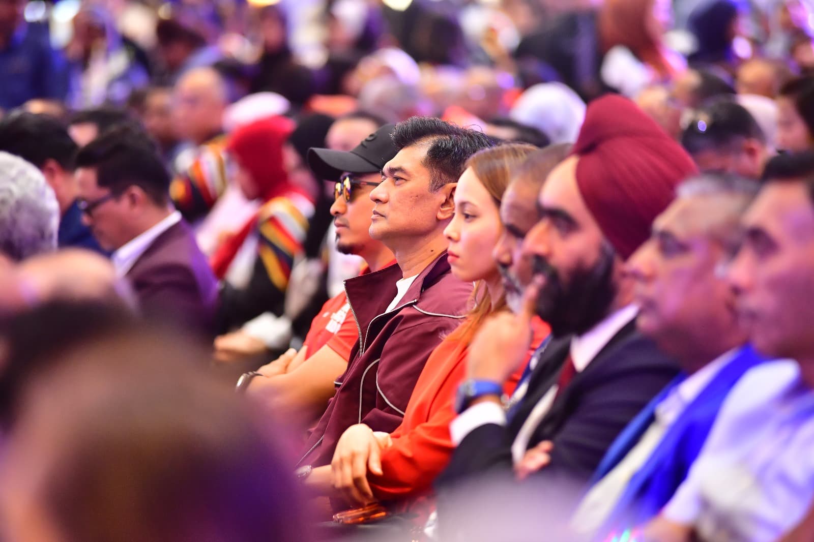 The audience watching the launch programme.